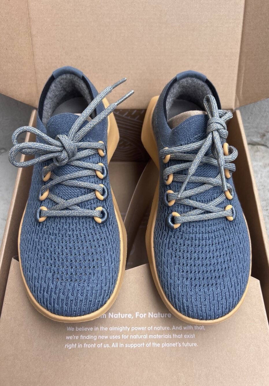 NEW Allbirds Tree Dasher 2 Calm Teal Forage Tan Knit Sneakers Size 6.5